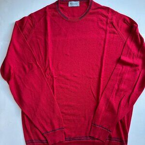 John Smedley Turnbull Wool Jumper - Contour Red - XXL